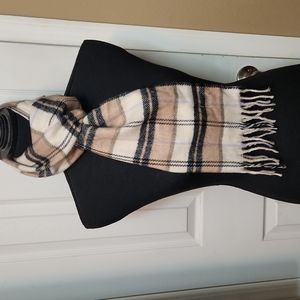 Cashmere plaid scarf